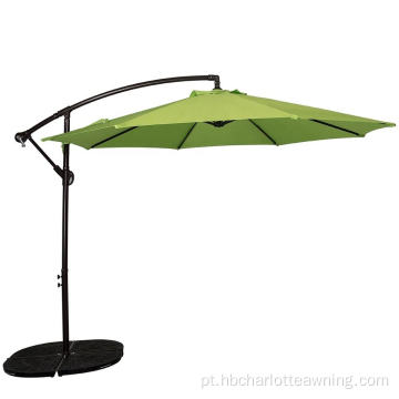 Cantilever de jardim ao ar livre ajustável guarda -chuva grande com base